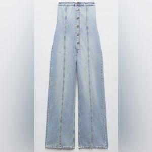 Zara Denim Jumpsuit New w/tags